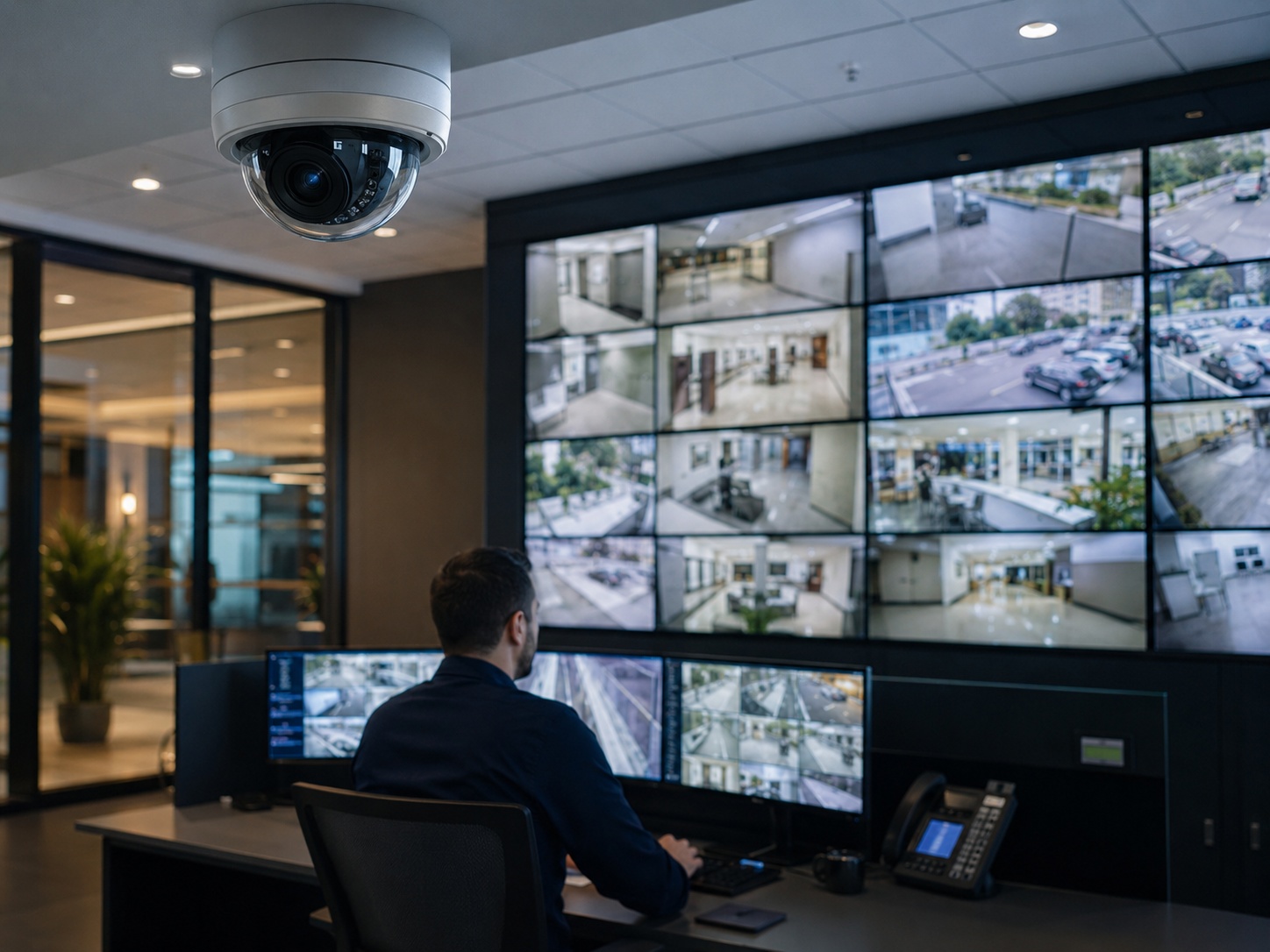 Video surveillance cameras and monitors