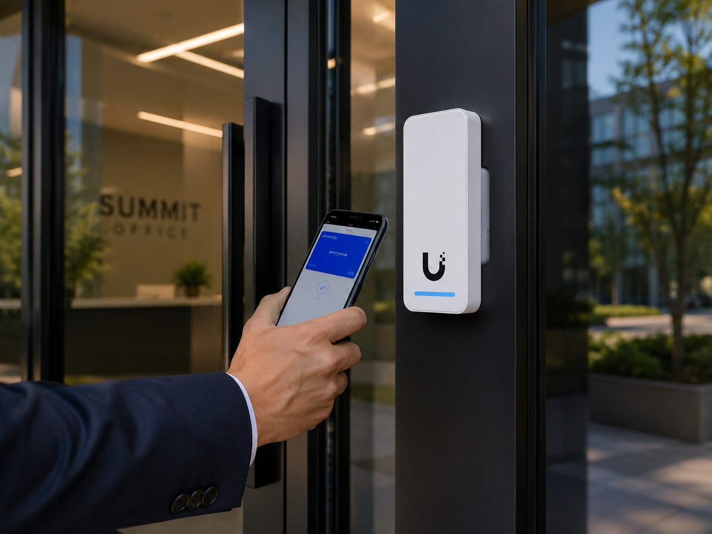 Access control card reader